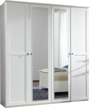 freiraum Komplettschlafzimmer Chalet, (BxHxT: 474x210x210 cm), in WEISS mit 2 Schubladen und 4 Türen