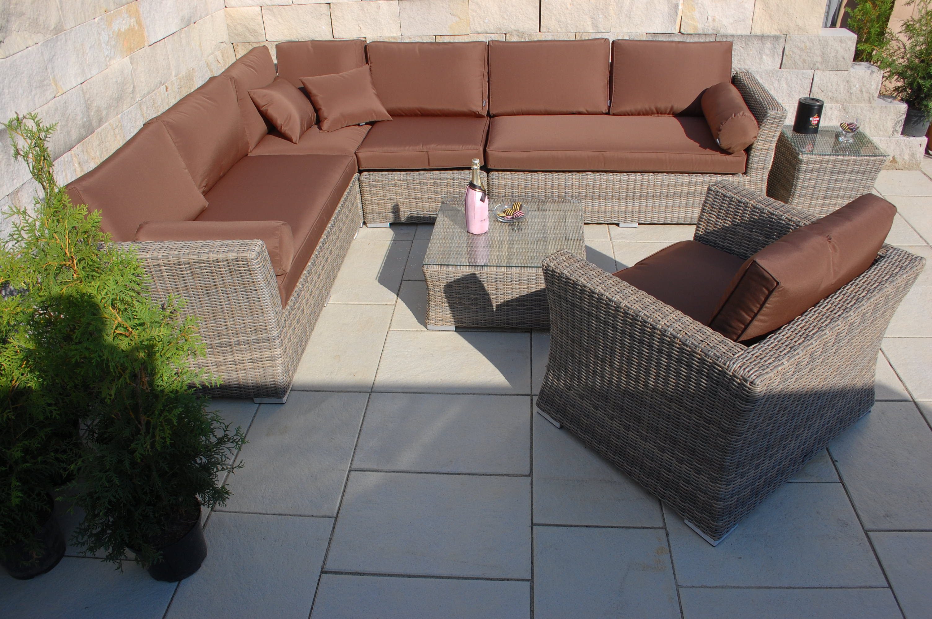Ragnarök Möbel-Design Gartenlounge-Set Lounge Set Wotan, günstig online kaufen