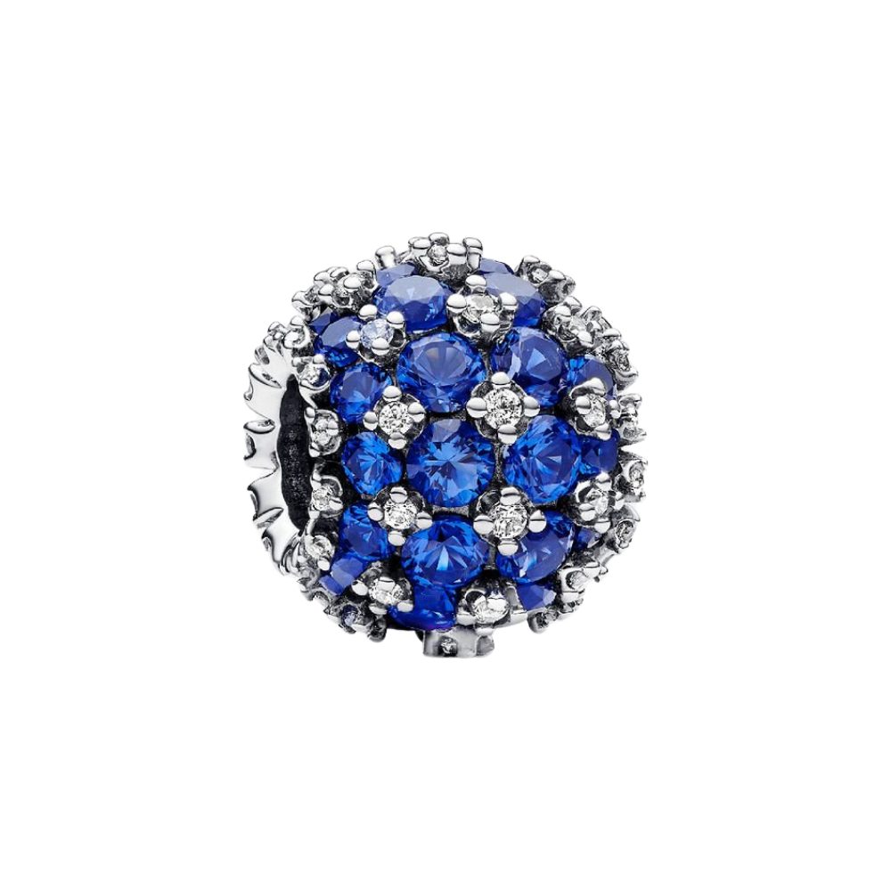 Pandora Charm-Einhänger 792630C02, Pavé, Blau, Zirkonia, Kristalle