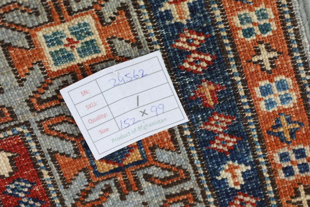 Orientteppich Super Kazak 99x152 Handgeknüpfter Orientteppich, mm 5 Nain Trading, rechteckig, Höhe