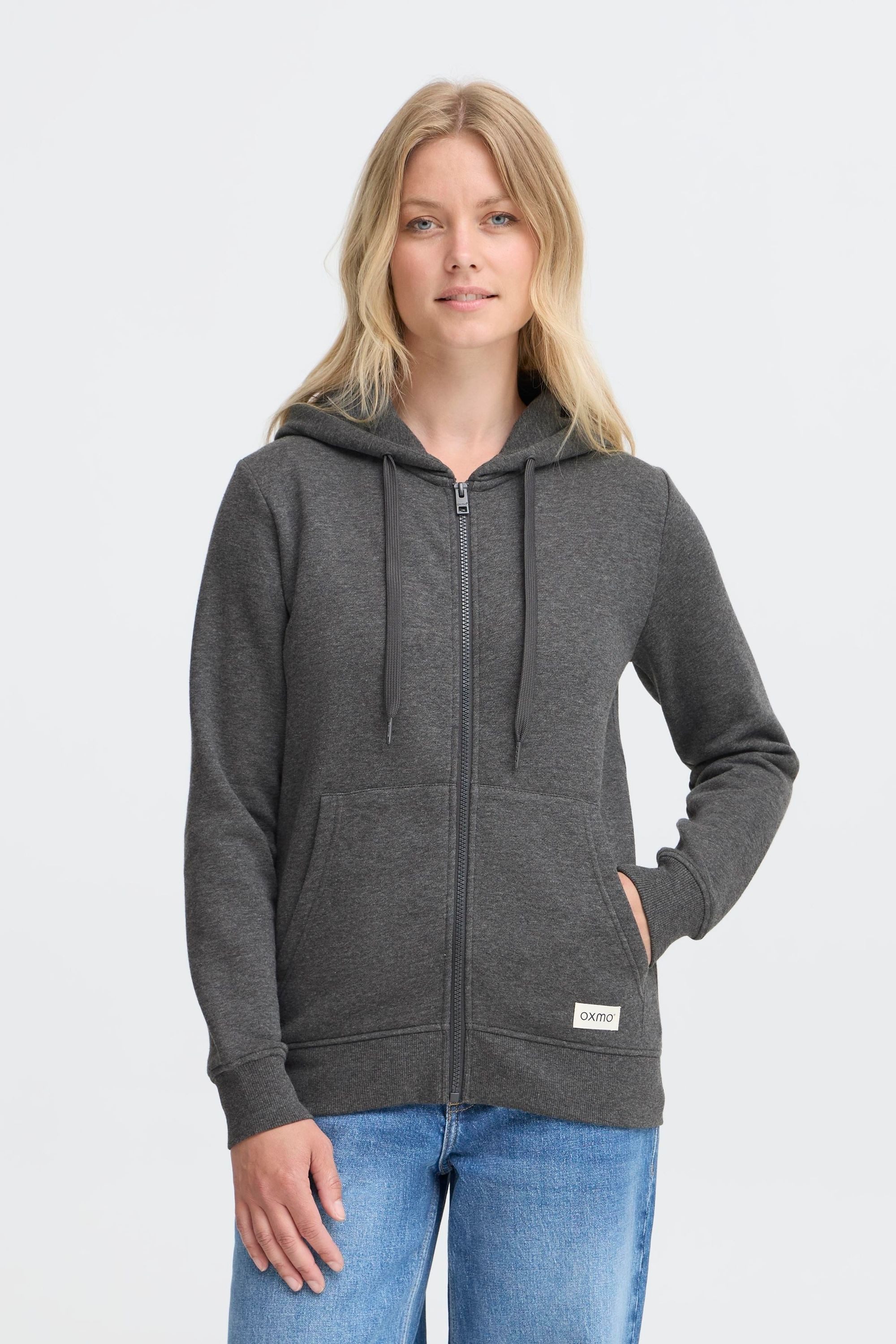 OXMO Kapuzensweatjacke OXKAREN ZIPHOODIE Gemütliche Sweatjacke günstig online kaufen