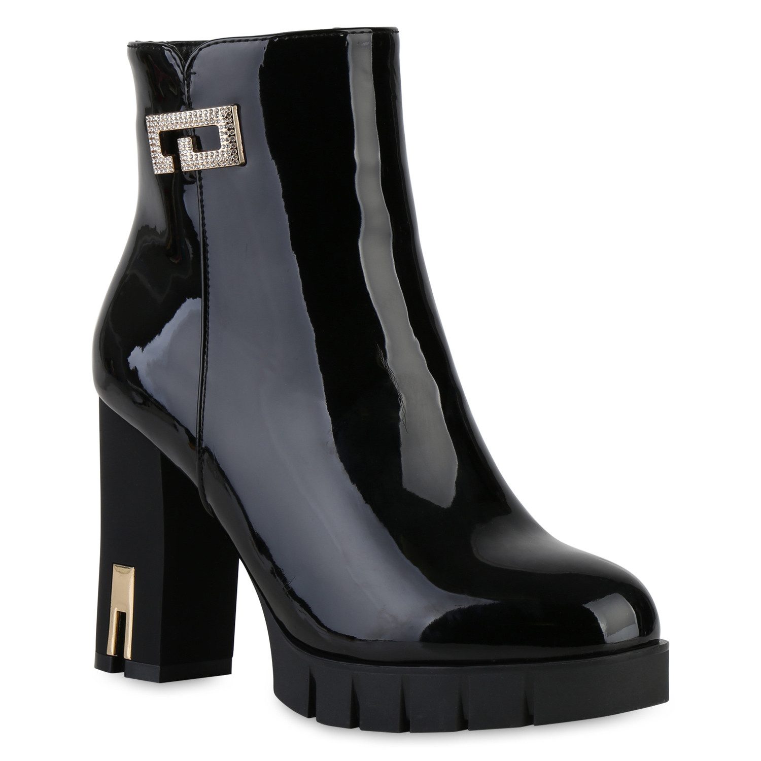 VAN HILL 841357 Stiefelette Damen Leicht Gefüttert Klassische Stiefeletten günstig online kaufen