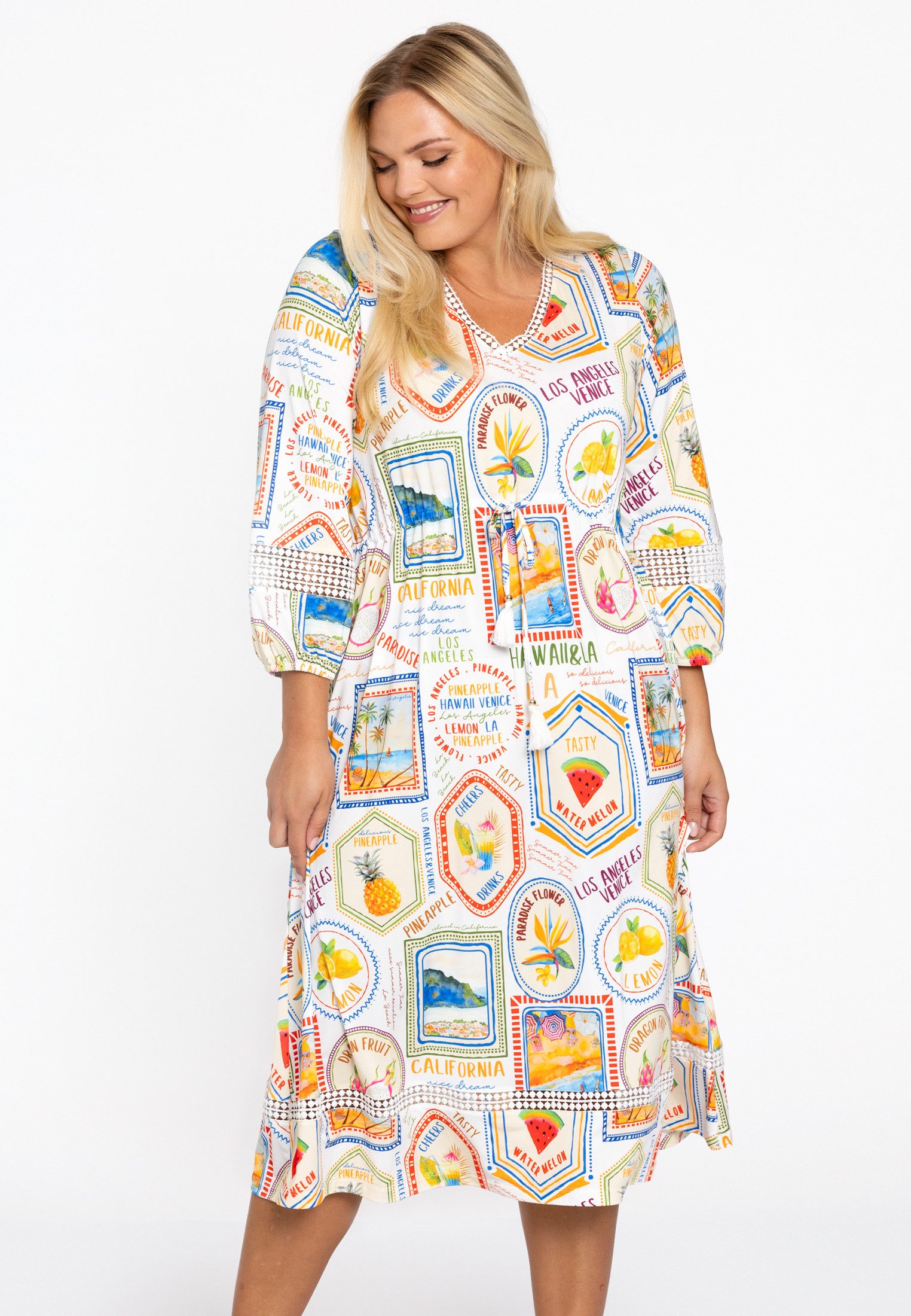 YOEK A-Linien-Kleid Damen Kleid Große Größen günstig online kaufen
