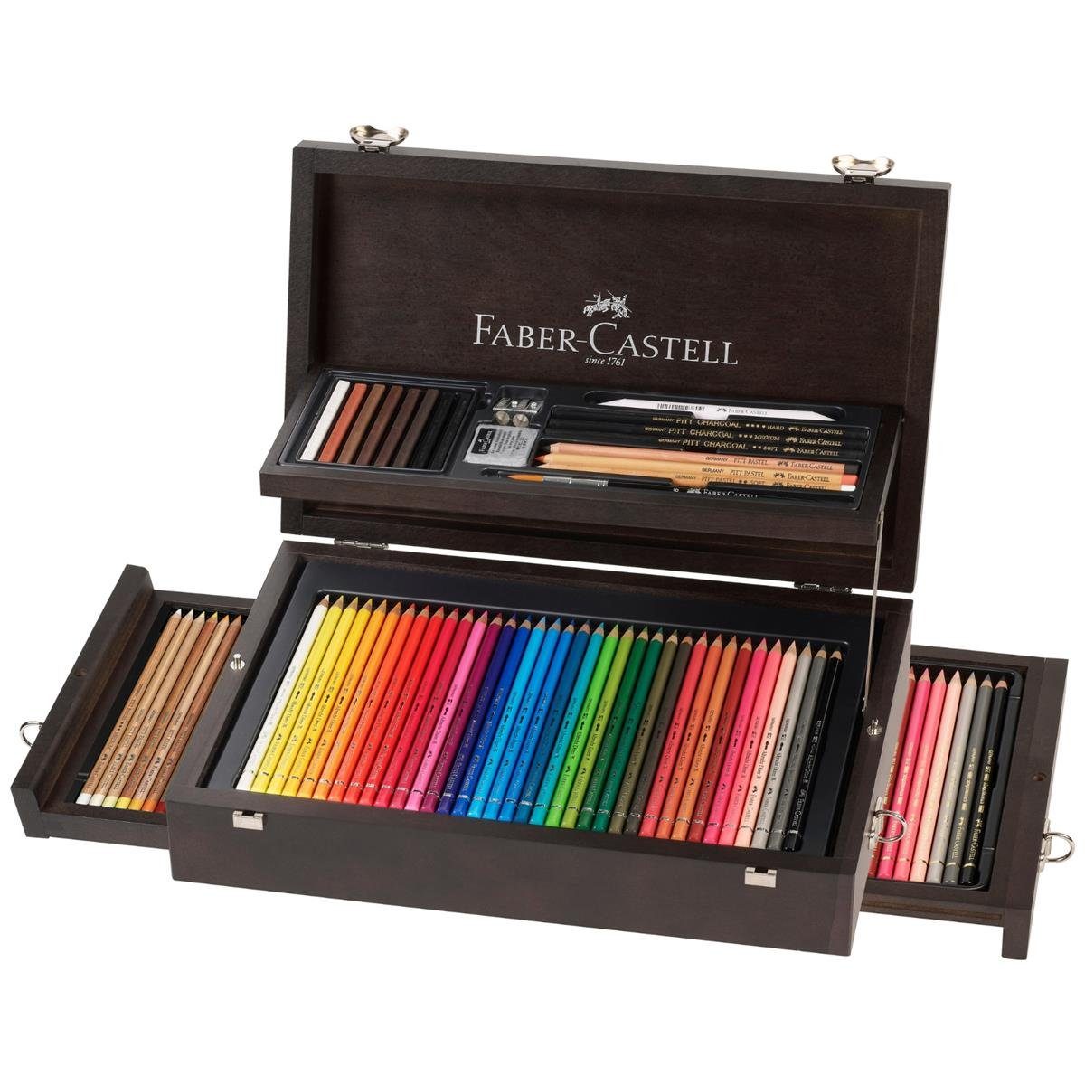 Faber-Castell Künstlerstift Faber-Castell Art & Graphic Compendium - 125er Holzkoffer