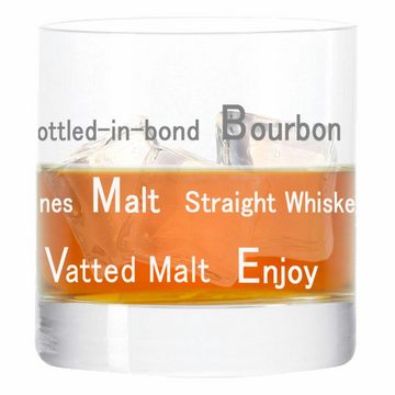 LEONARDO Whiskyglas Whiskytumbler Stil 01, Glas, lasergraviert