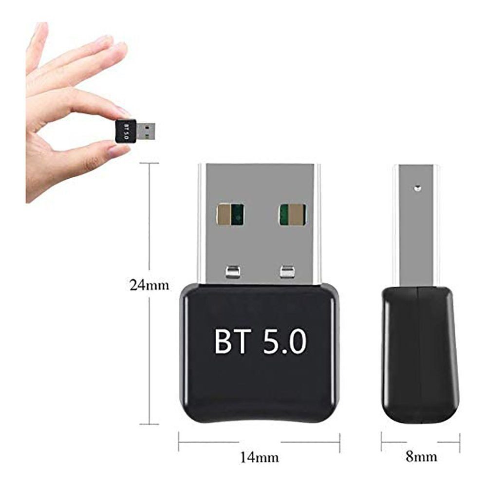 Bluetooth-Adapter TUABUR 5.0, Bluetooth®-Sender Bluetooth-Dongle/Stick USB