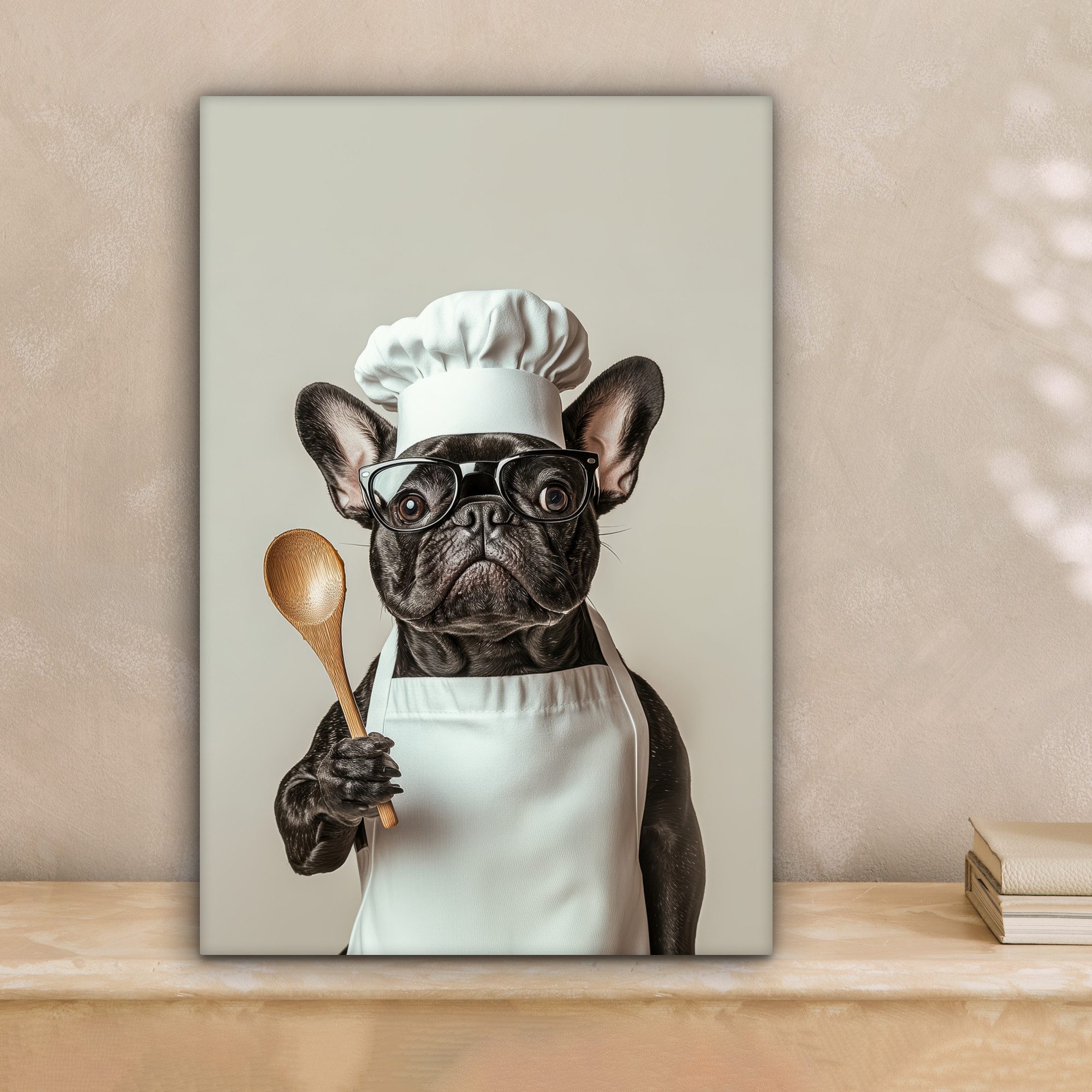 OneMillionCanvasses® Leinwandbild Brillen - Hund - günstig online kaufen