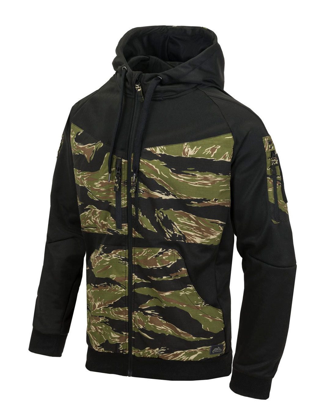 Helikon-Tex Kapuzenpullover ROGUE Hoodie (FullZip) - Black / Tiger Stripe