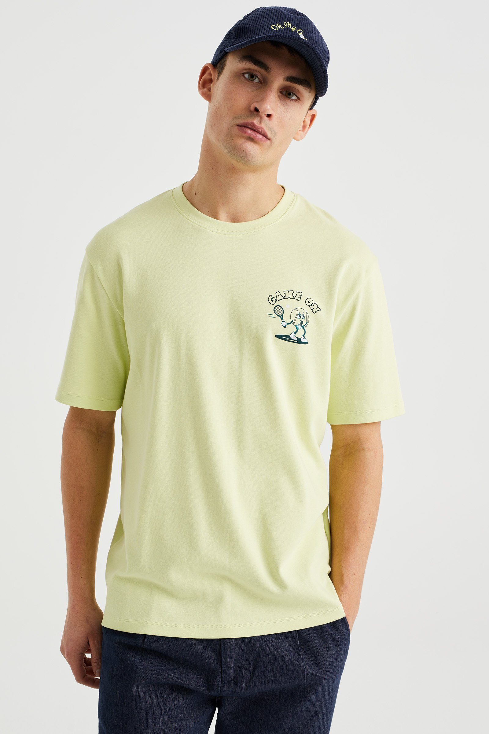 T-Shirt Hellgrün (1-tlg) Fashion WE
