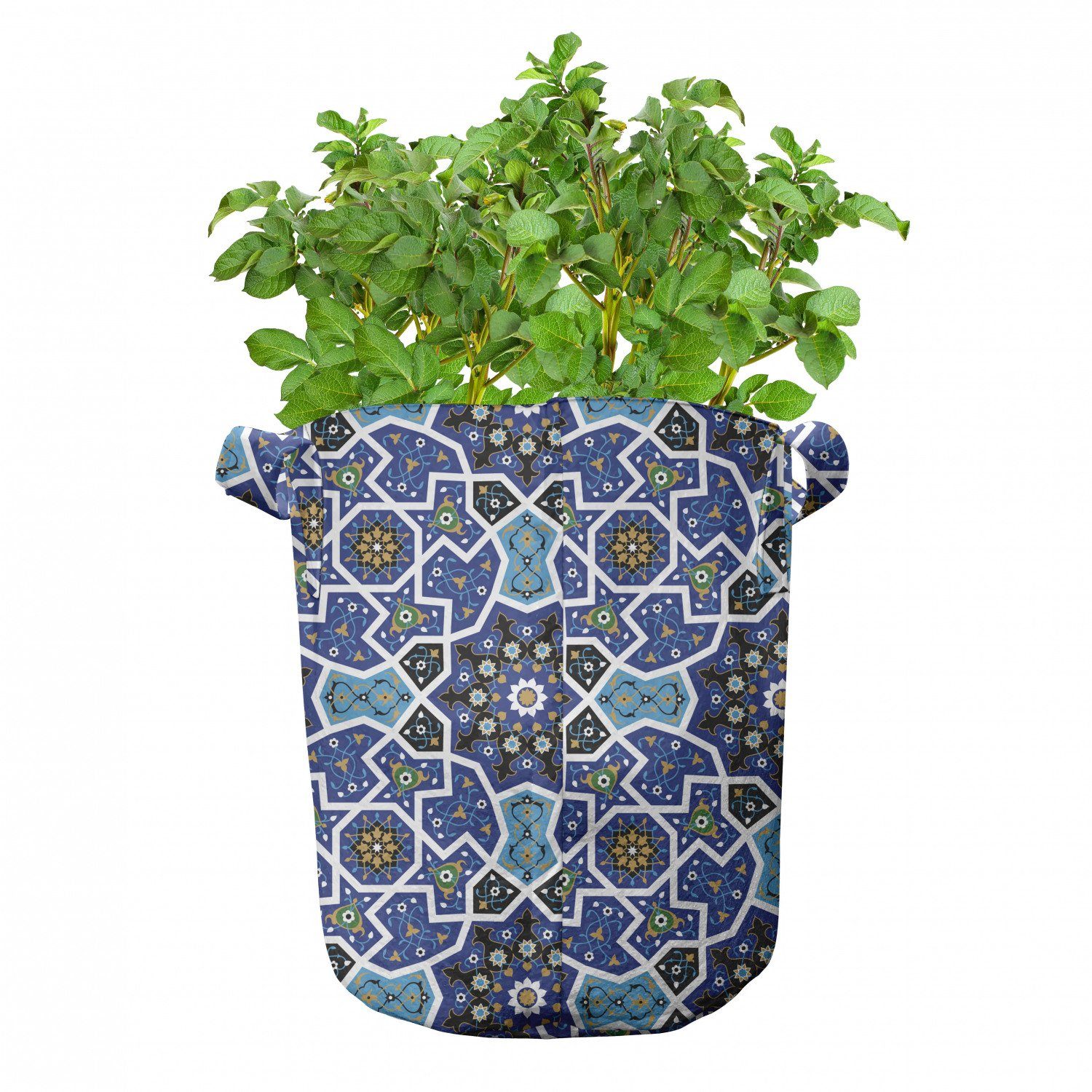Persian Arabisch Entwurf Abakuhaus Pflanzen, Gypsy hochleistungsfähig mit Stofftöpfe für Pflanzkübel Griffen