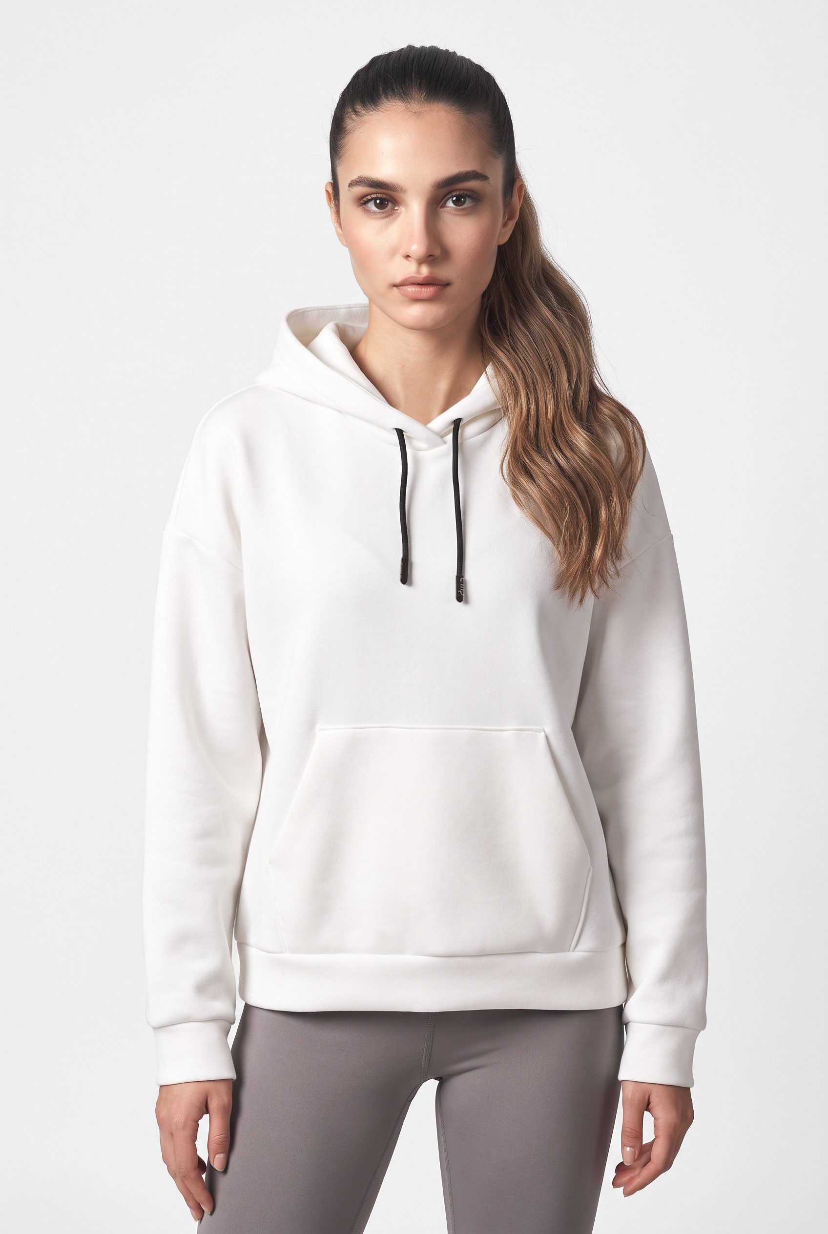 CMP Kapuzenpullover WOMAN SWEAT FIX HOOD Weicher Materialmix, Kängurutasche, Elastisches Gewebe