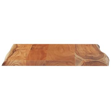 vidaXL Beistelltisch Beistelltisch 40x40x2,5 cm Massivholz Akazie Naturkante (1-St)