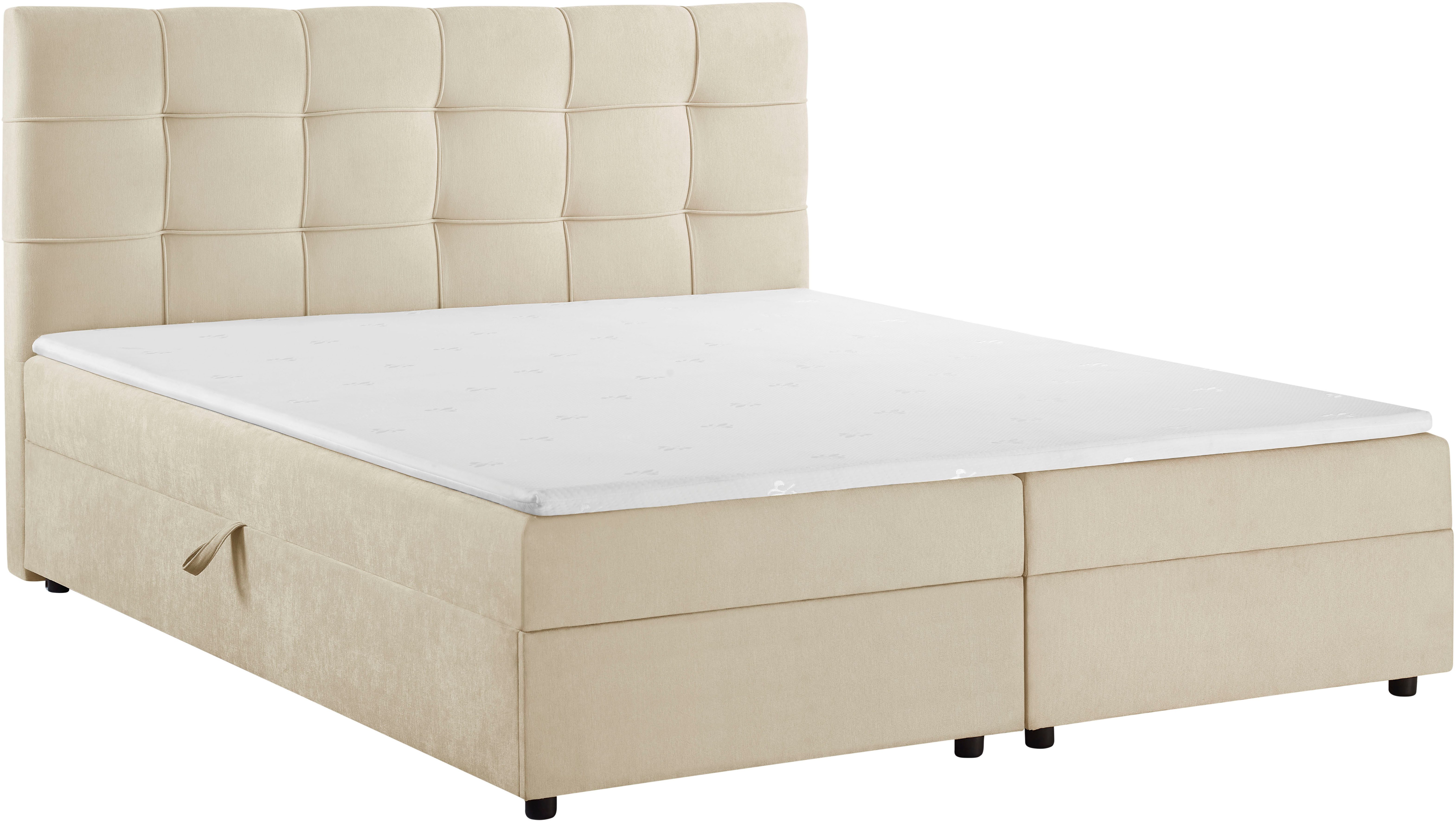 OTTO home Boxbett Tommes inkl. Bettkasten und Topper, Liegefläche 180x200cm, erhältlich in der Größe 180x200 cm, inkl. Aufbauvideo