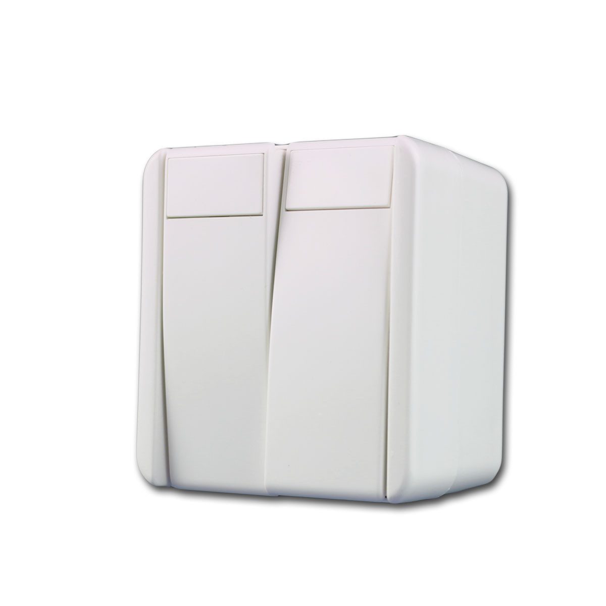 TEM fontana Doppel-Wechsel-Schalter weiß 250V~/10A Unterputzschalter