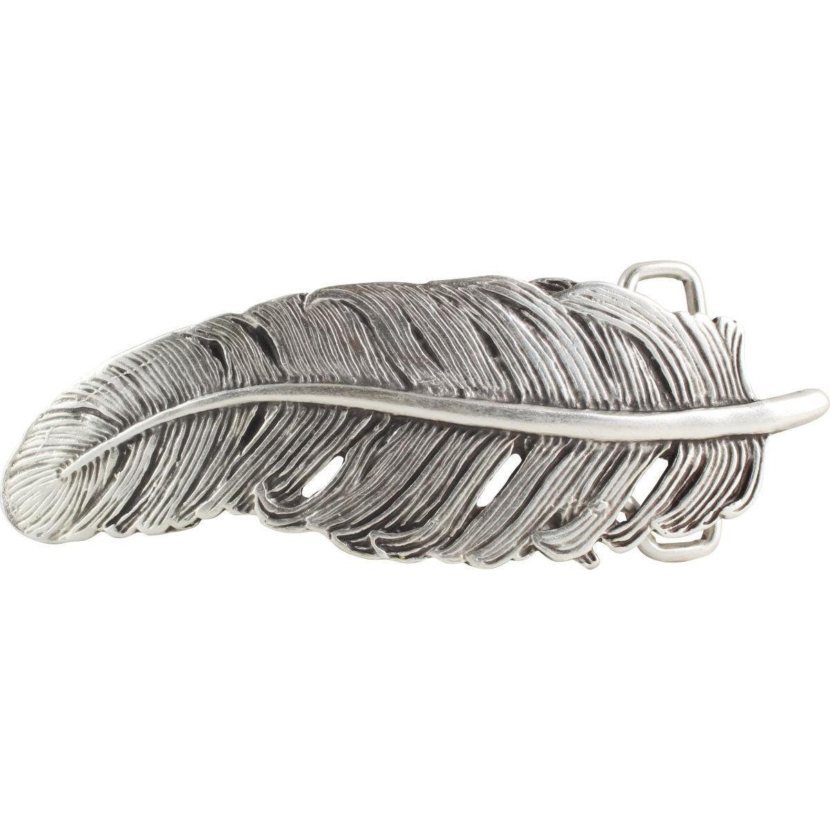 Gürtelschnalle Feder 4,0 cm - Buckle Wechselschließe Gürtelschließe 40mm - Gürtel bis
