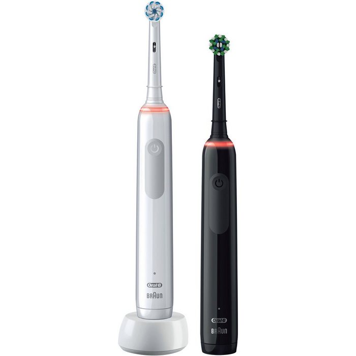 Oral B Elektrische Zahnbürste Pro 3 3900 Aufsteckbürsten: 2 St. mit 2. Handstück