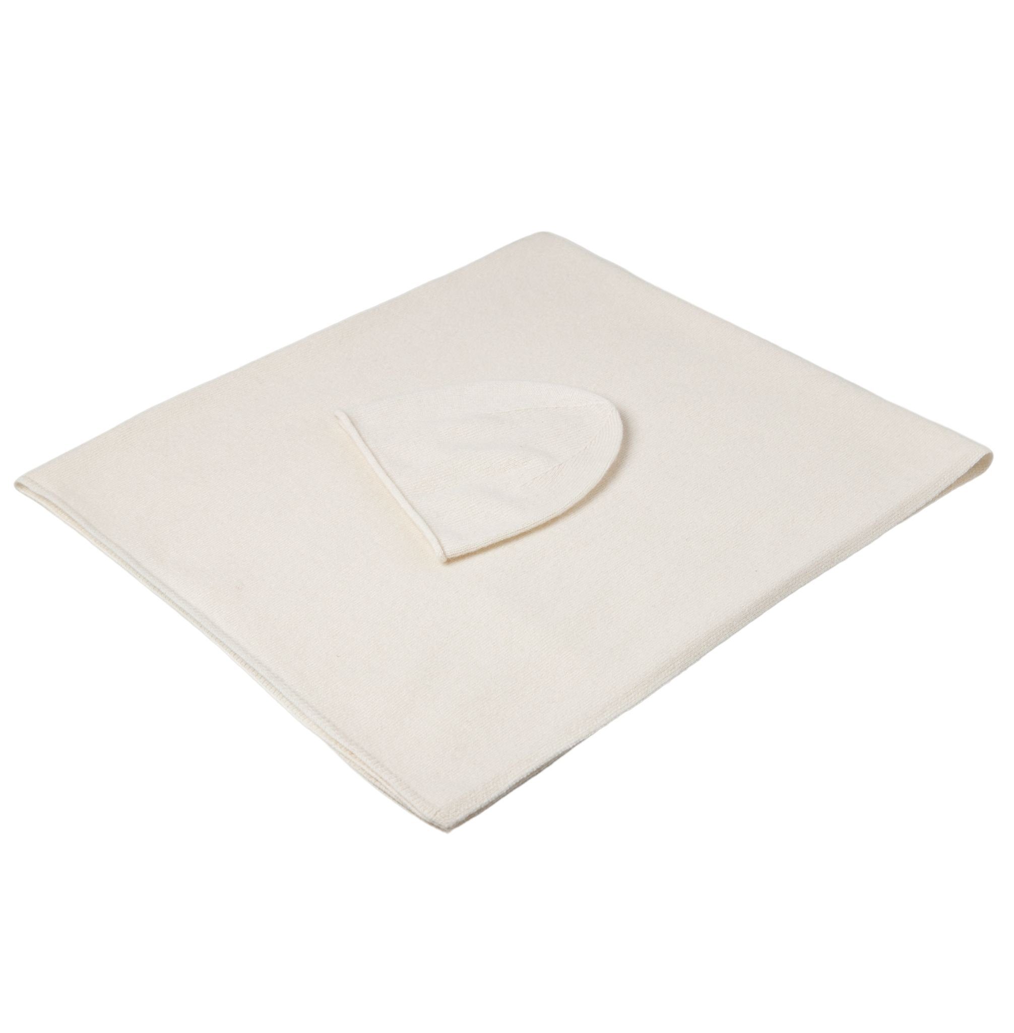 Babydecke Baby Geschenkset - Kaschmir Decke & Mütze, Stellou & friends, uni günstig online kaufen