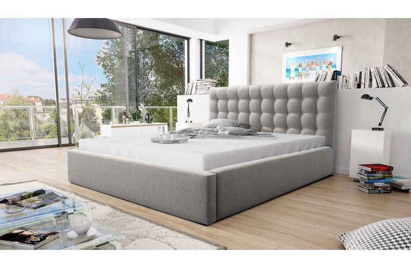 JVmoebel Bett King Size Bett Chesterfield Betten modernes Doppelbett Sofort (1-tlg., Bett), Made in Europa