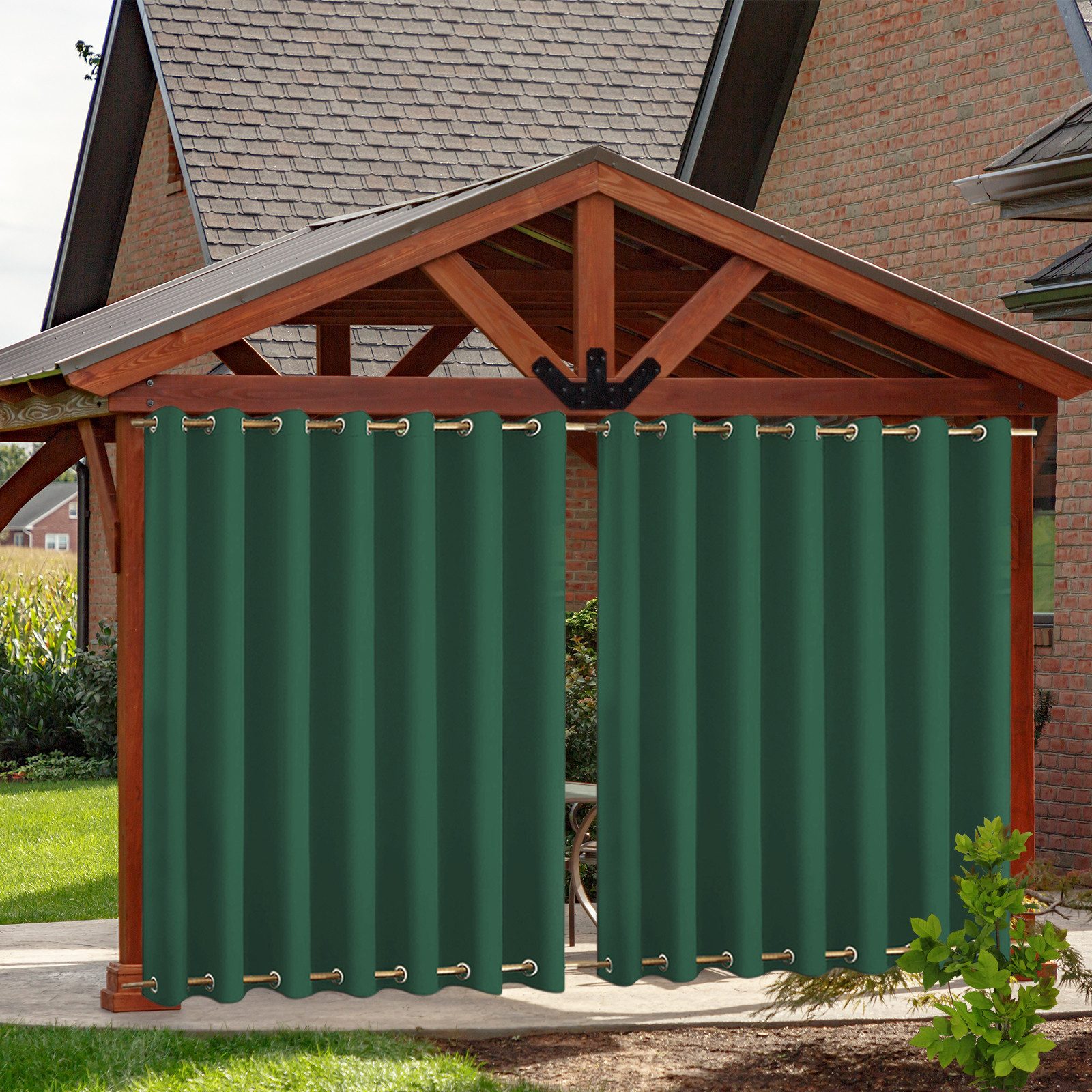 Qelus Gardine Outdoor Vorhang Sichtschutz,Wetterfest Blickdicht günstig online kaufen