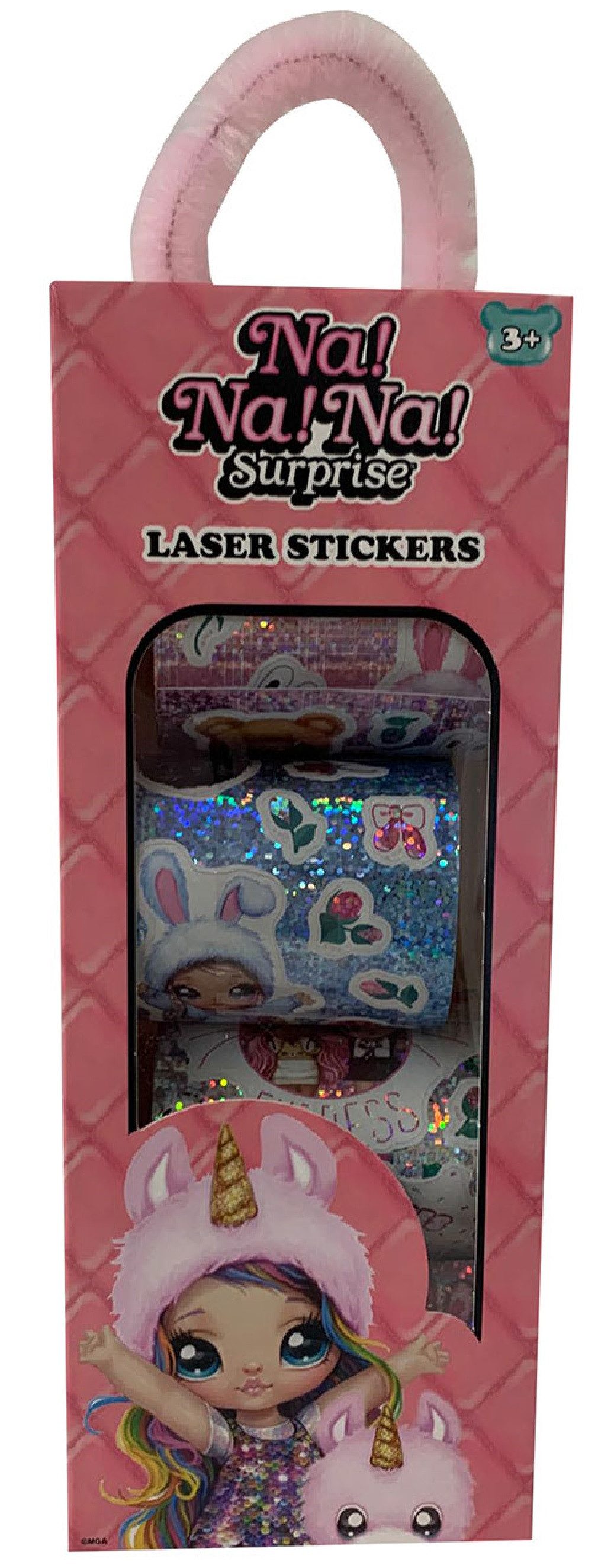 totum Kreativset Totum NA!NA!NA! Stickerbox mit Henkel und 4 hübschen Glitzersticker-Bö