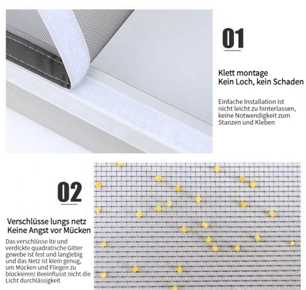 Rouemi Weiß Eingangstrennvorhänge Insektenschutz-Vorhang Insektenschutzvorhänge,Türvorhänge,katzensichere