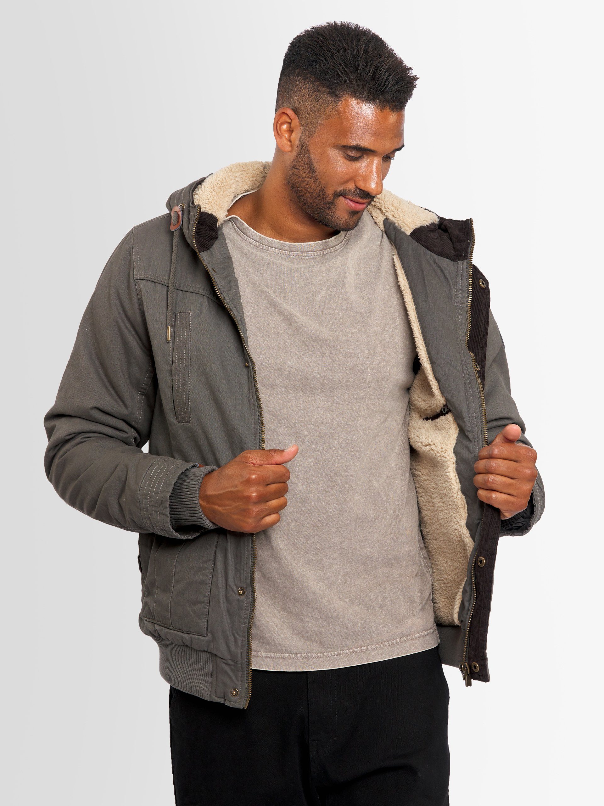 Alessandro Salvarini Winterjacke ASRigio mit warmem Teddyfell