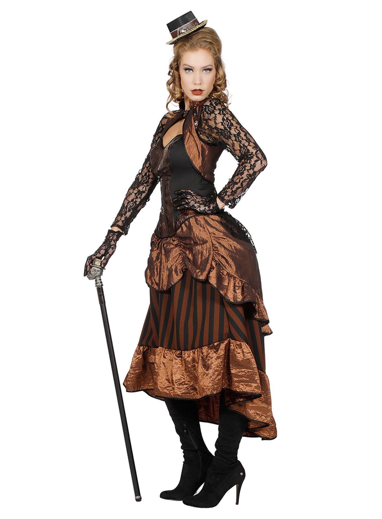 Metamorph Kostüm Steampunk Lady Victoria Kostüm, Höchst elegantes Steampunk günstig online kaufen
