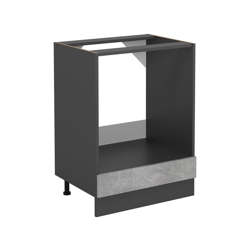 Vicco Herdumbauschrank R-Line, Beton/Anthrazit, 60 cm günstig online kaufen