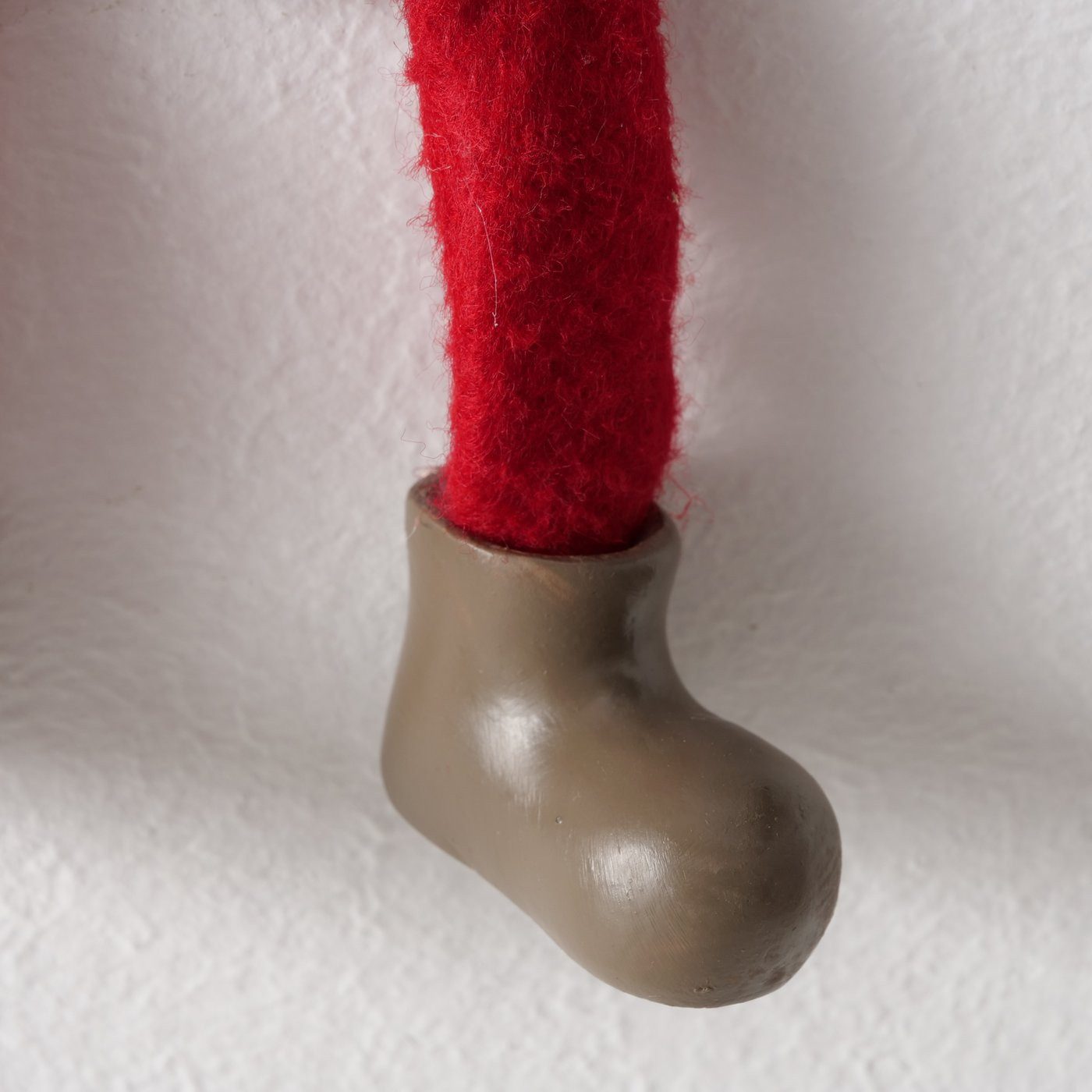 MF Wichtel 3er Set Kantenhocker Wichtel Fiete – Weihnachtsdeko in Rot und Grau (3 St)
