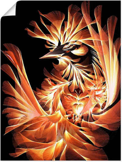 Artland Wandbild »Geburt des Feuervogels«, Animal Fantasy (1 St), in vielen Größen & Produktarten - Alubild / Outdoorbild für den Außenbereich, Leinwandbild, Poster, Wandaufkleber / Wandtattoo auch für Badezimmer geeignet