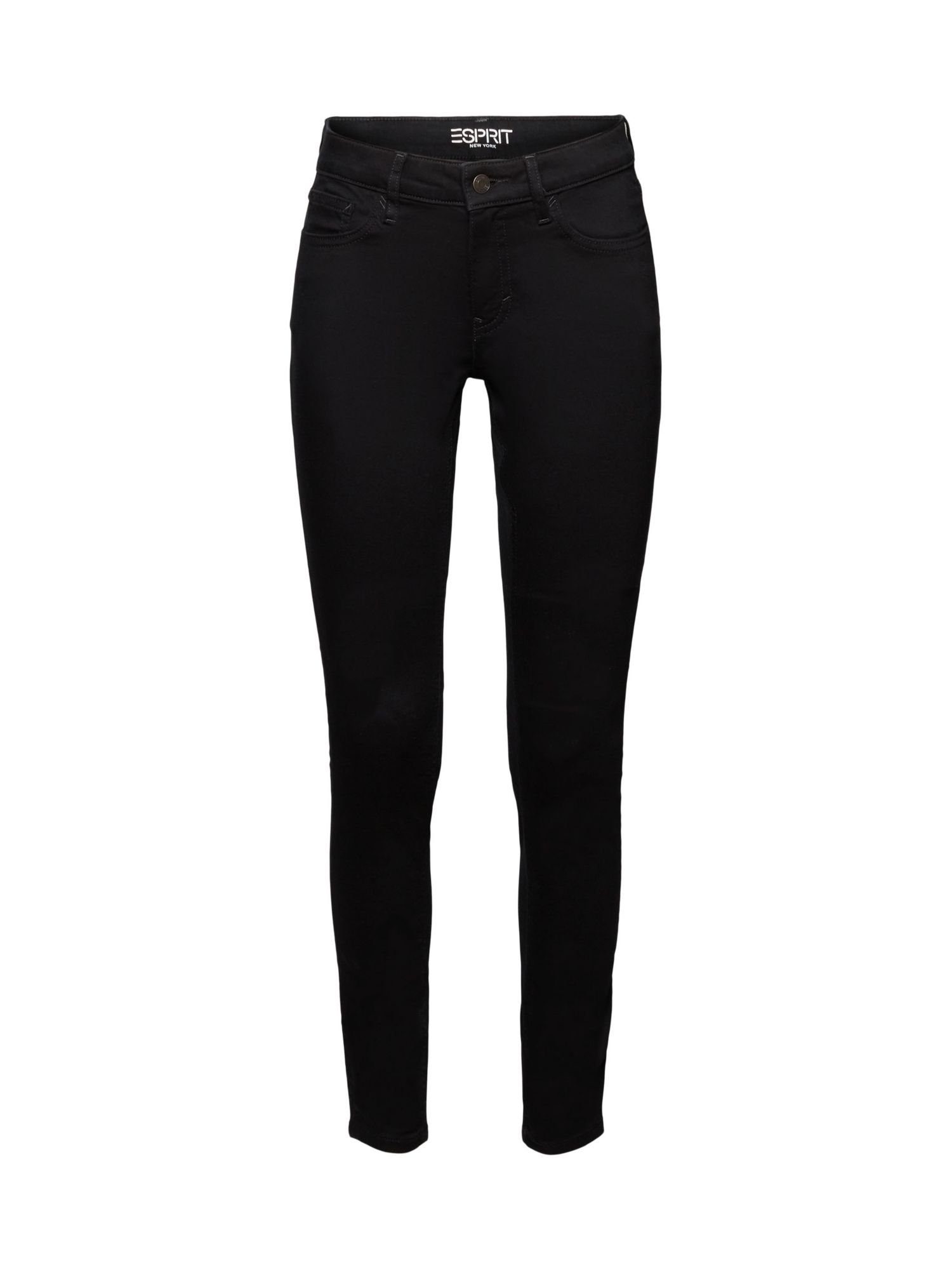 mit Recycelt: Esprit mittelhohem Skinny Bund Skinny-fit-Jeans Stretchjeans