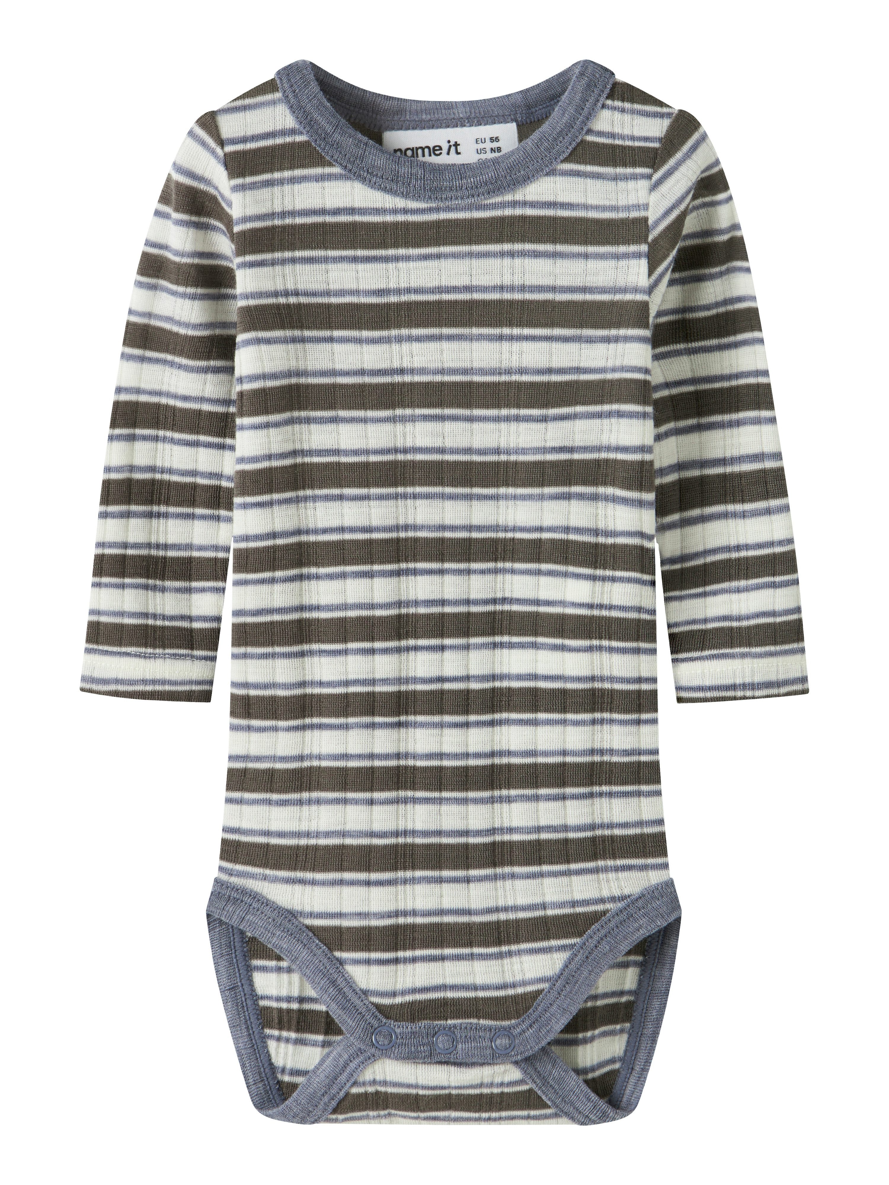 Name It Langarmbody NBMWANG WOOL NEEDLE LS BODY NOOS Wolle