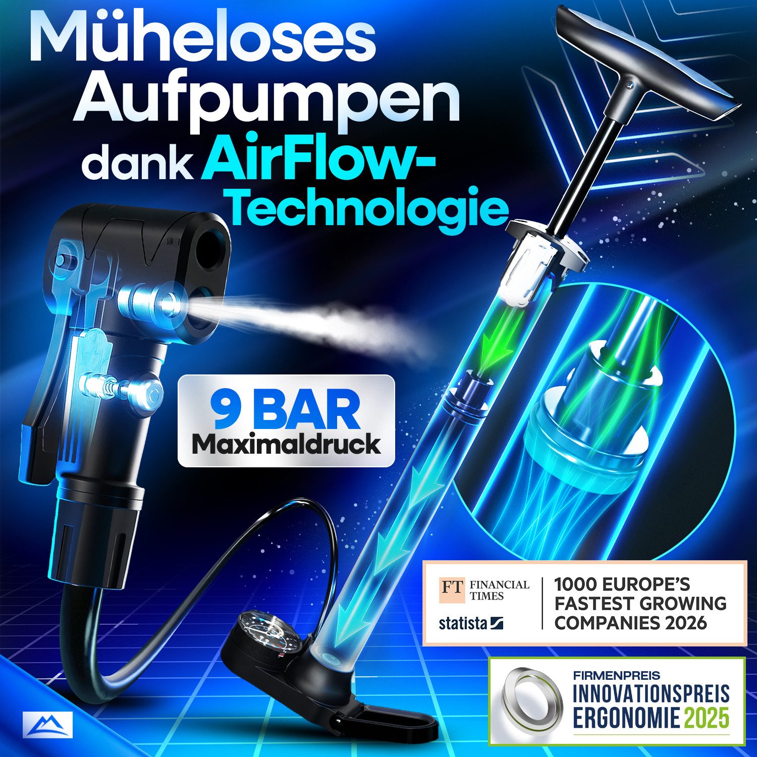 Nextcover Fahrradpumpe Nextcover Fahrradpumpe