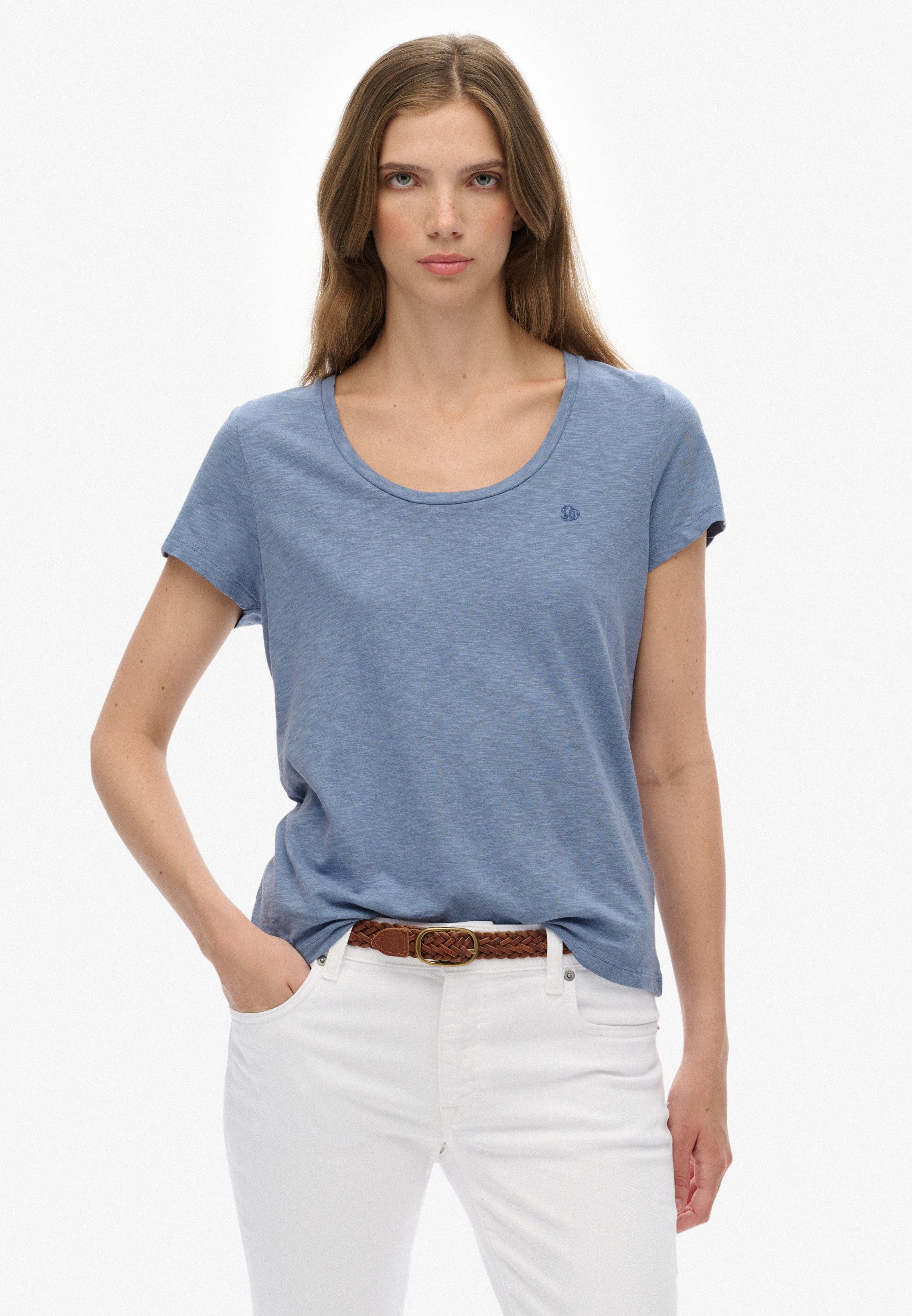 Superdry T-Shirt STUDIOS SCOOP NECK TEE günstig online kaufen