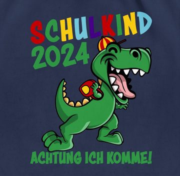 Shirtracer Turnbeutel Schulkind 2024 Achtung ich komme! - bunt, Schulanfang & Einschulung Geschenk Turnbeutel