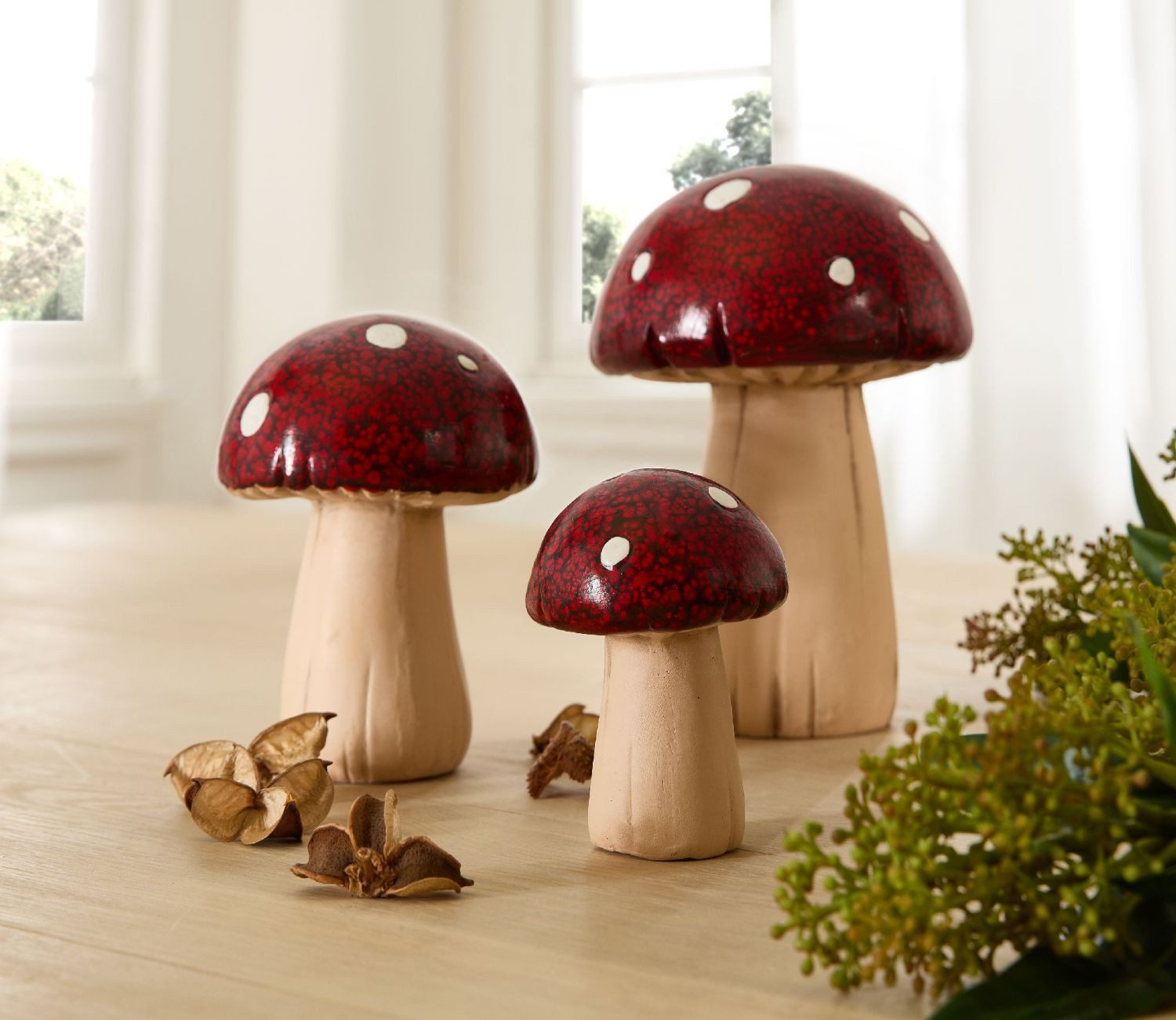 formano Skulptur Herbstzeit, Höhe: 14cm, Farbe: Mehrfarbig, Motiv: Pilz