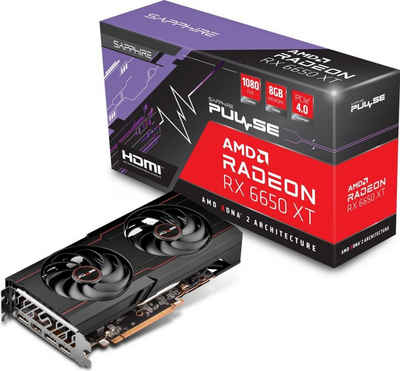 Sapphire Radeon RX 6650 XT AMD Radeon RX 6650 XT Grafikkarte (8 GB, GDDR6)