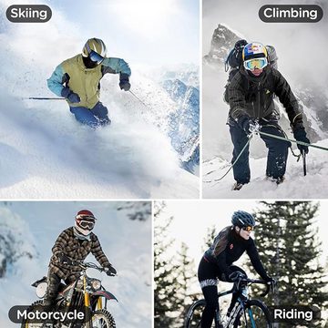 Daskoo Sturmhaube Skifahren Fahrrad Winddicht Warm Gesichtshaube Herren Damen Gesichtsschutz für Radfahren Skifahren Snowboarden