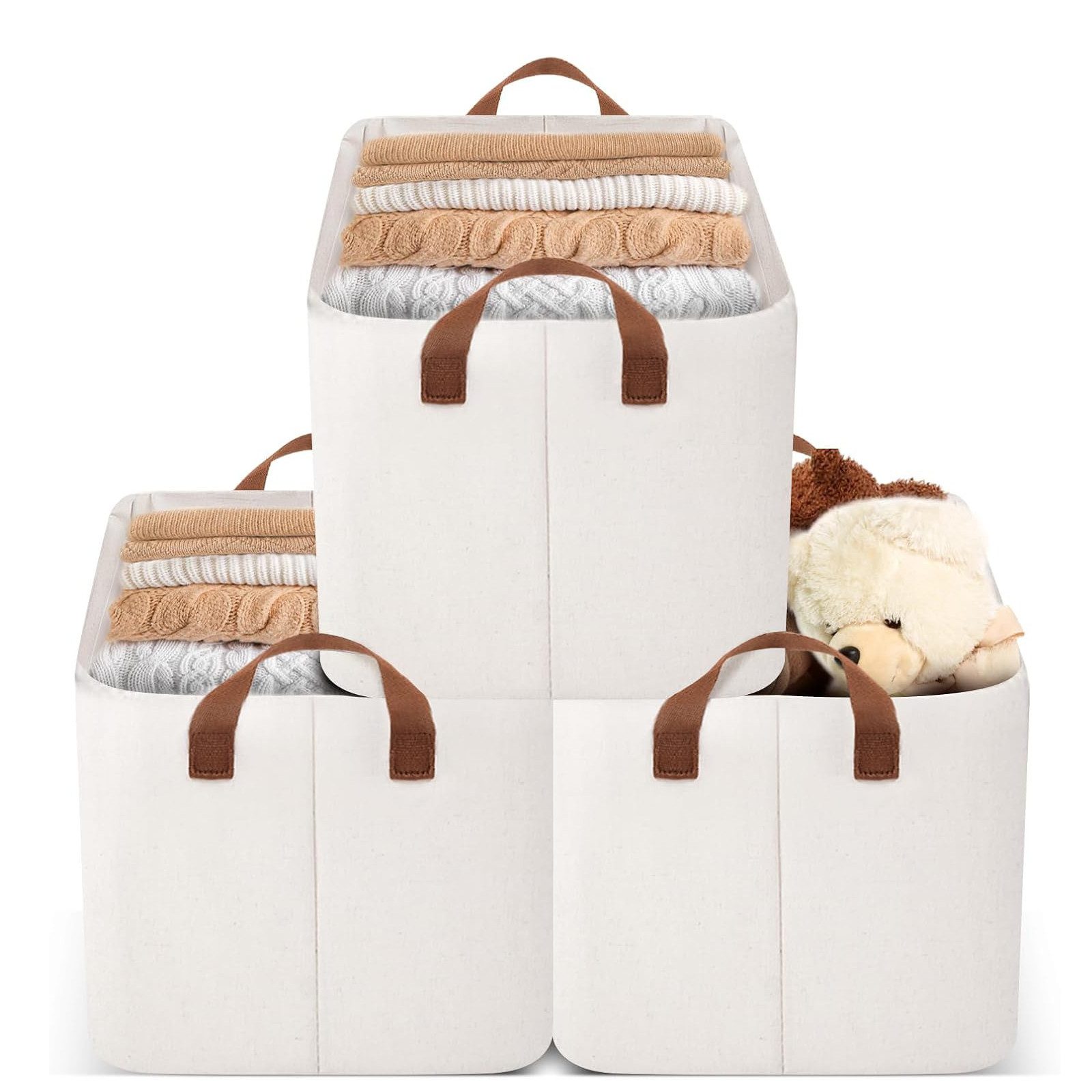 BlingBin Aufbewahrungskorb 3-Pack 26L, Schrank Organizer, Korb für Badezimm günstig online kaufen