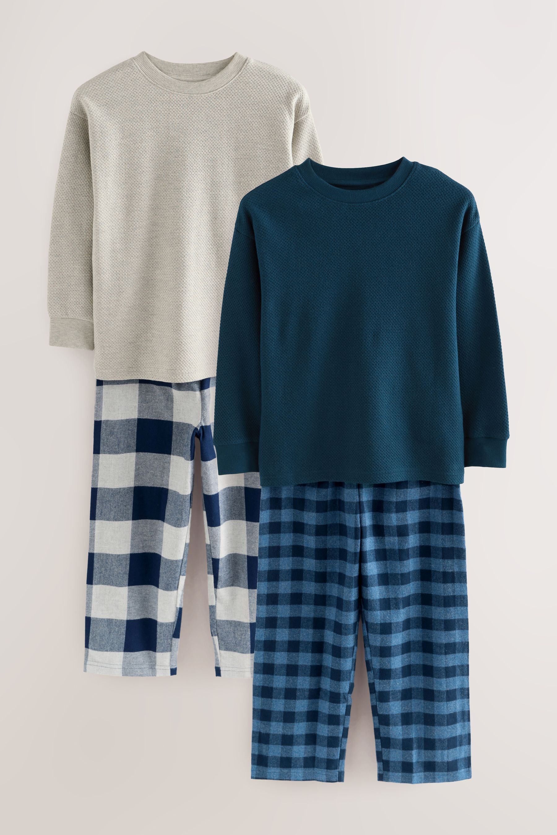 Next Pyjama Karierte Pyjamas aus Webstoff im 2er-Pack (4 tlg)