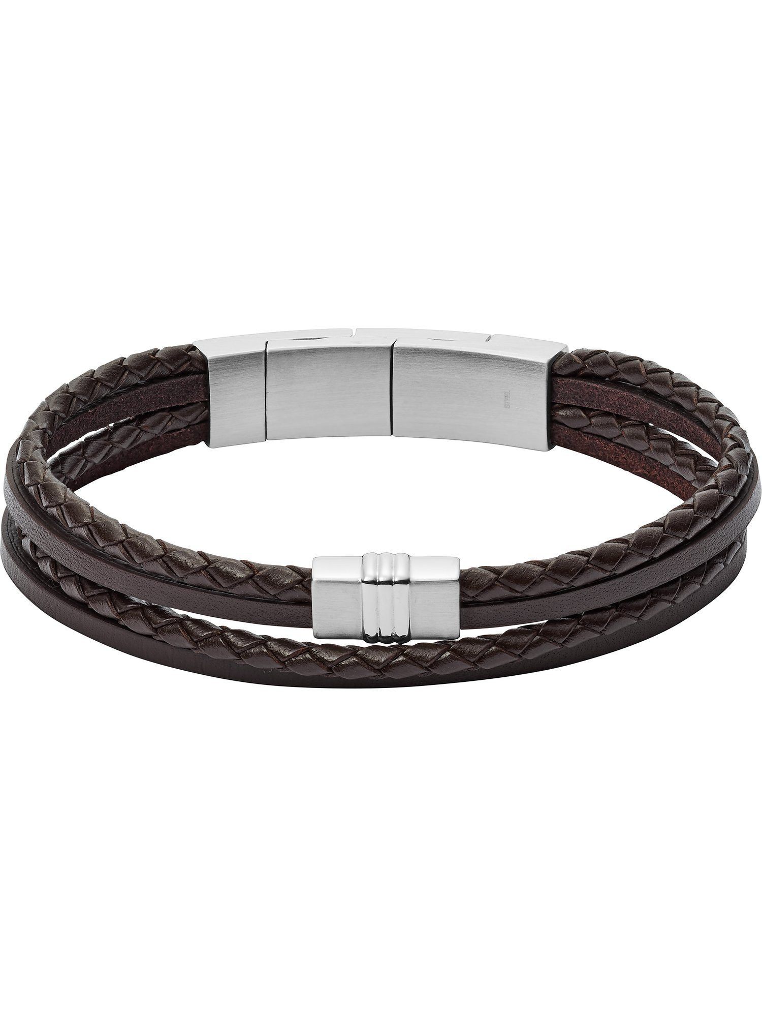 Fossil Armband Fossil Herren-Armband Leder günstig online kaufen