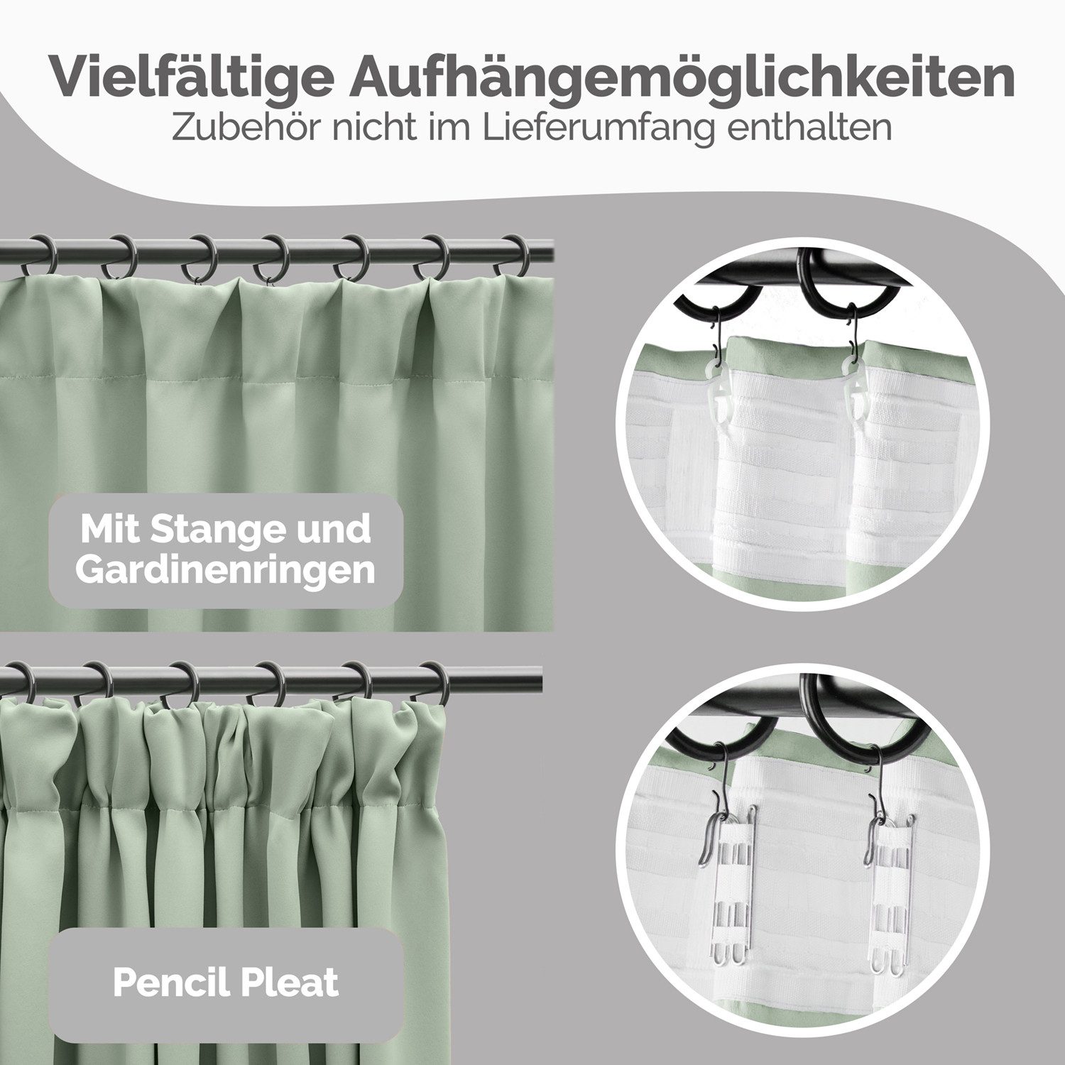 Blumtal Verdunkelungsvorhang Verdunkelungsvorhang 2er-Set Thermovorhang Wär günstig online kaufen