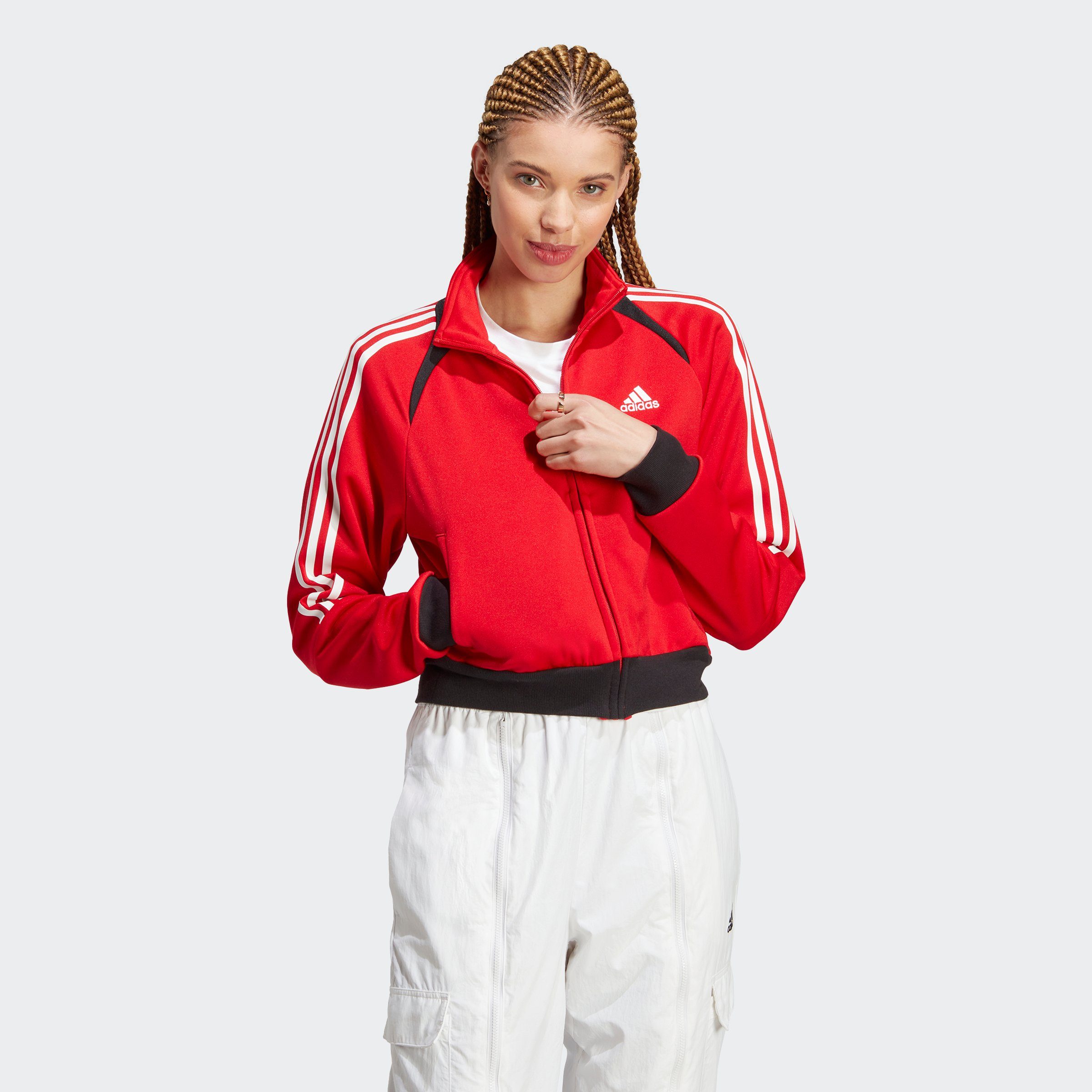 Better Sportswear / / Black Outdoorjacke LIFESTYLE White Scarlet SUIT TRAININGSJACKE UP adidas TIRO