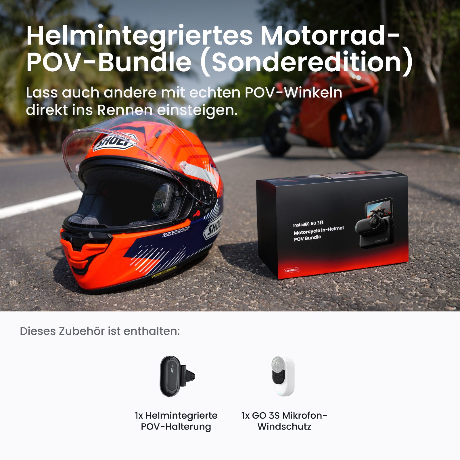 Insta360 Insta360 GO 3S - Tragbare 4K Mini-Kamera Action Cam (4K Ultra HD, WLAN (Wi-Fi), Bluetooth) schwarz