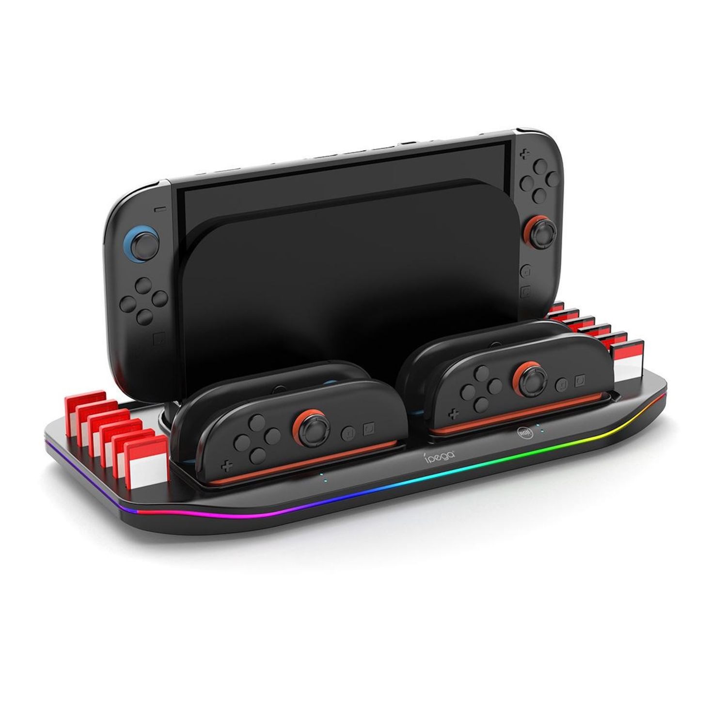 Wigento Für Nintendo Switch 2 Ladestation für Konsole & Joy-Con Controller Stromadapter