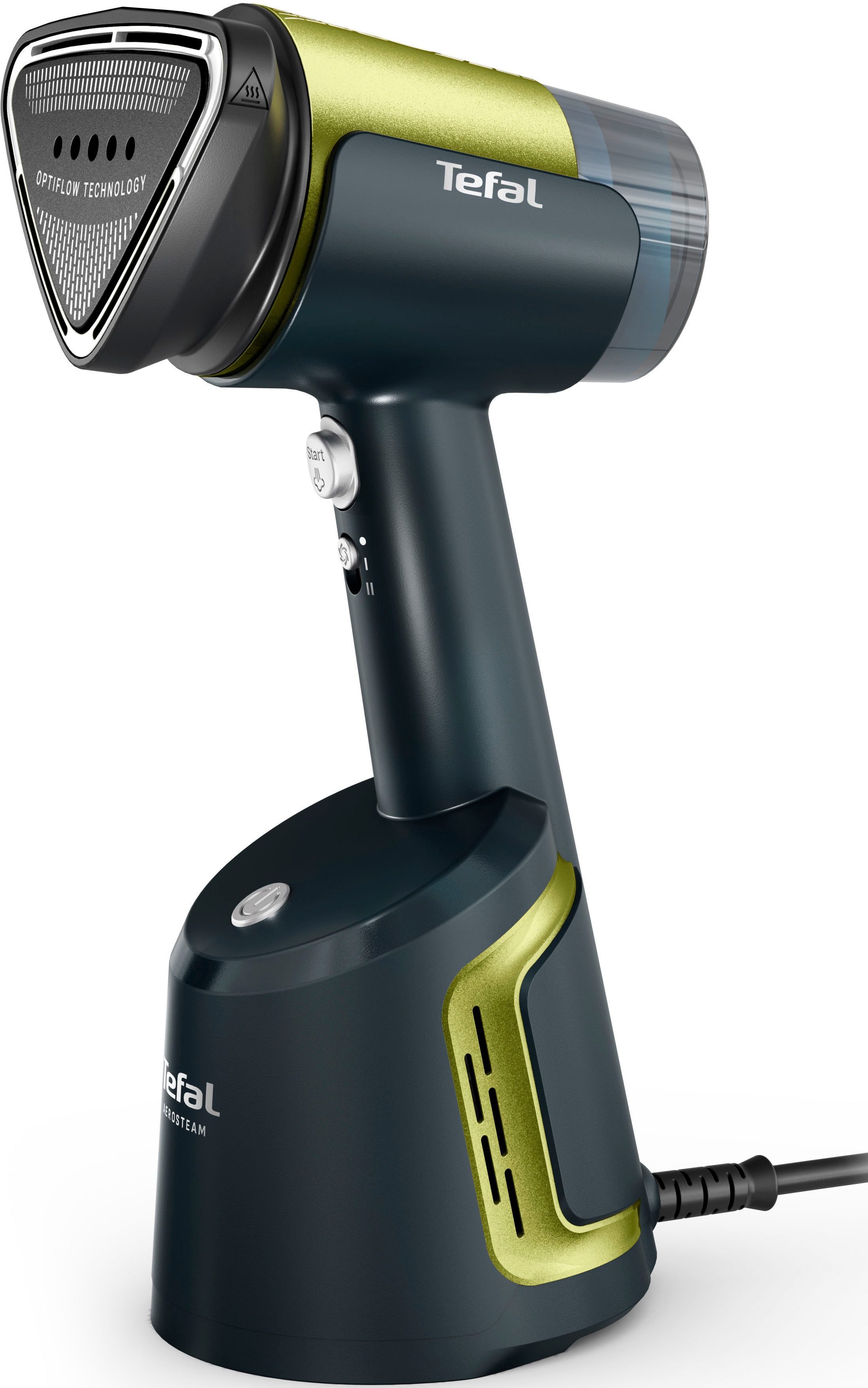 Tefal Dampfbürste AeroSteam, kombiniert Dampf, einen beheizten Kopf und Ansaugung, 1400 W, Пар mit 3 Nutzungsmodi, 100 ml abnehmbarer Wassertank, DT9810