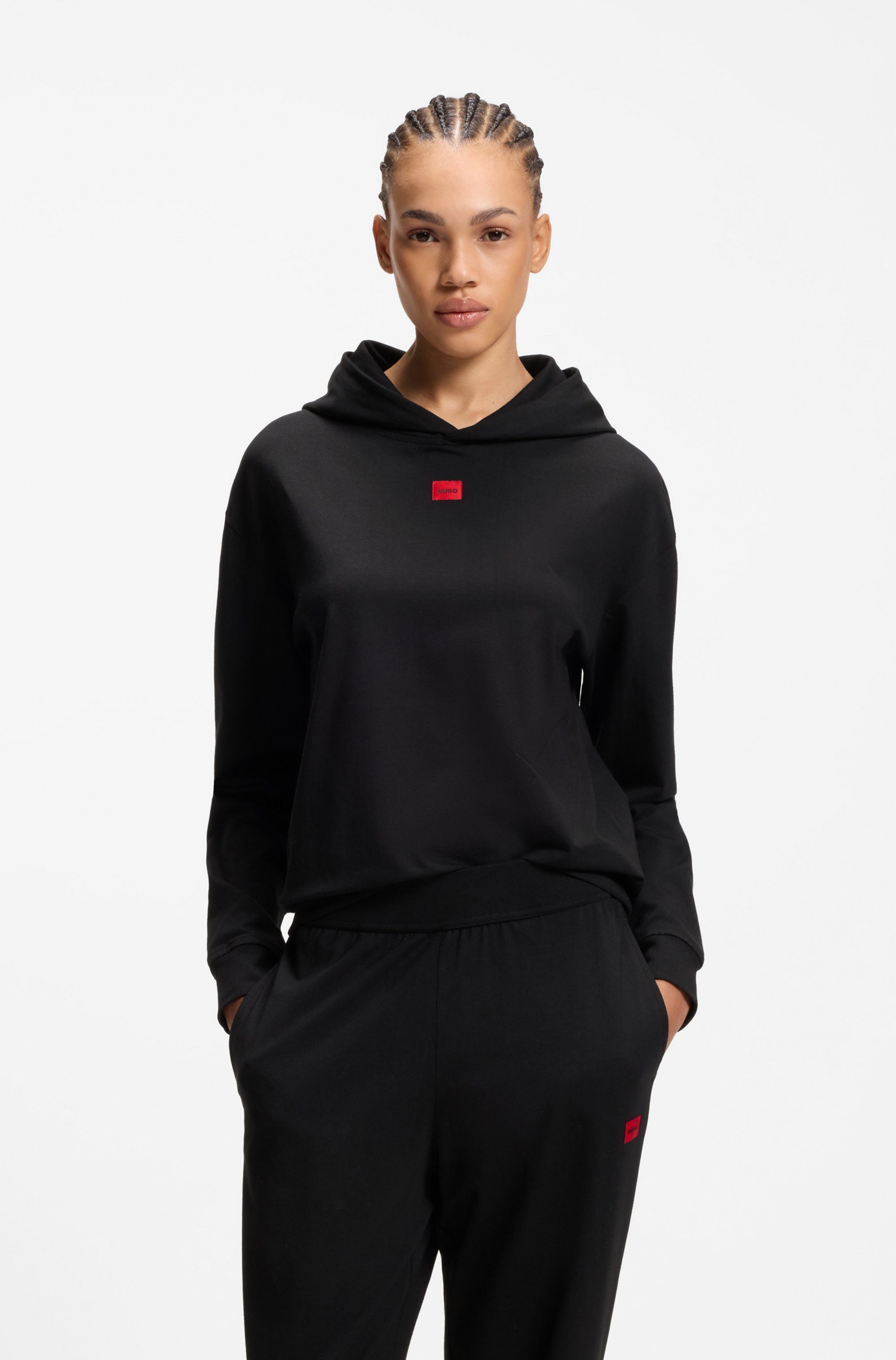 HUGO Hoodie Signature basic, normale Passform