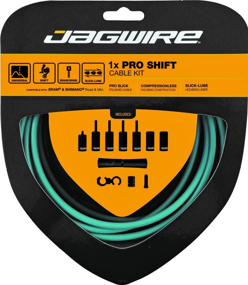 Jagwire Schaltzug Jagwire Schaltzugset 1X Pro Shift Bianchi Celeste