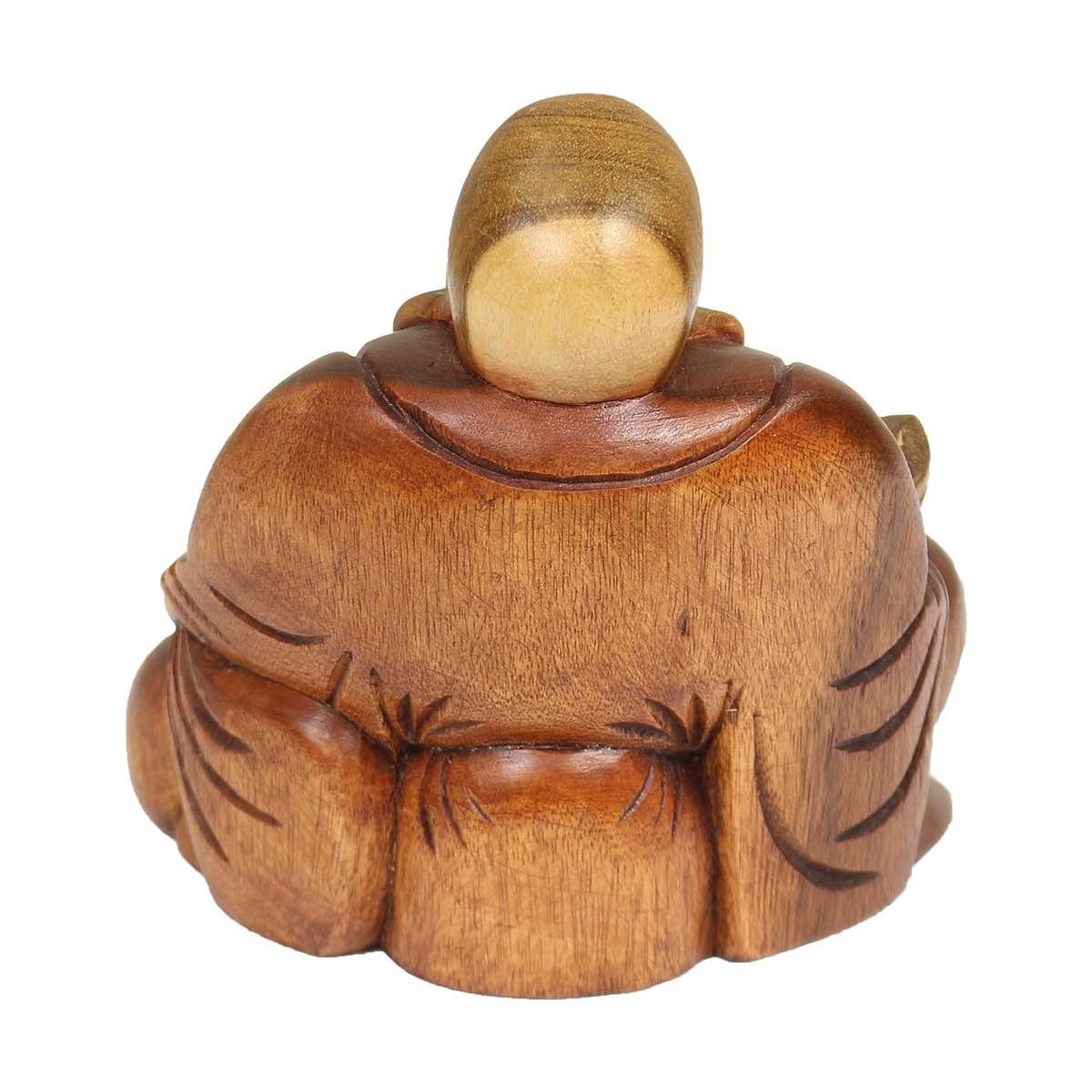 St), 14 Herstellung Dekofigur Oriental klein in Sitzender traditionelle Figur cm Galerie Ursprungsland Buddha Happy Handarbeit im (1