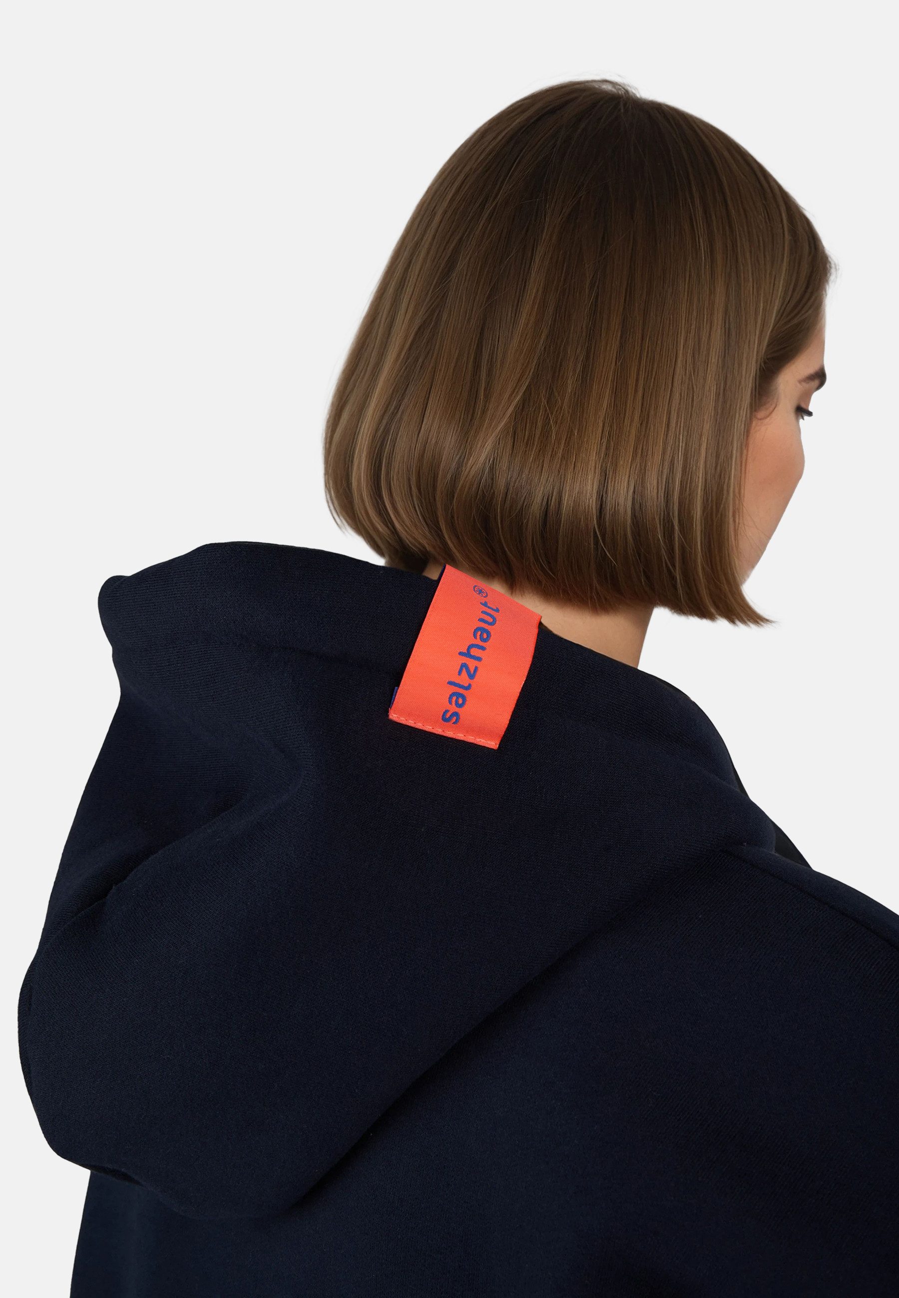 salzhaut Hoodie VERDADDERT Damen Oversized salzhaut Kapuzenpullover – bequemer Fit und nordisch klares Design